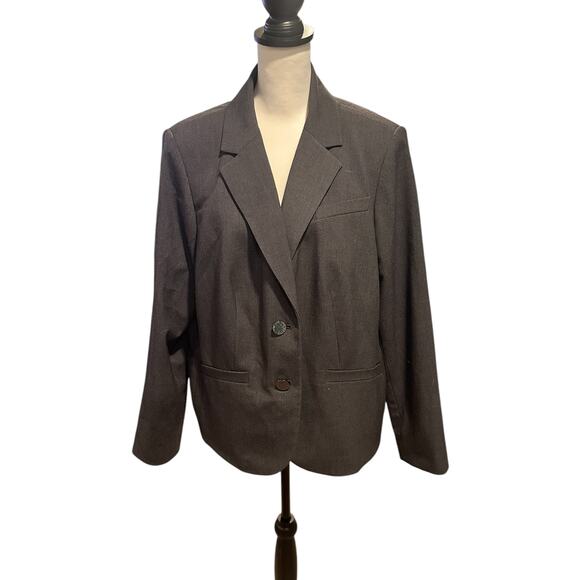 Calvin Klein Jackets & Blazers - Calvin Klein Gray Blazer Size 18W
